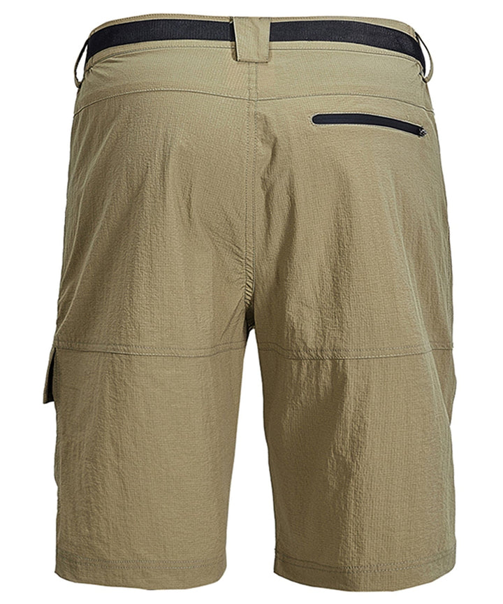 Detail of waistband on men's athletic shorts, featuring a comfortable, secure fit for sportswear