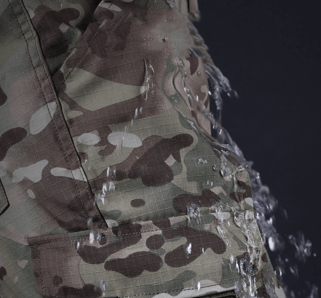 Men's casual jogger pants with waterproof features, designed for both style and practicality