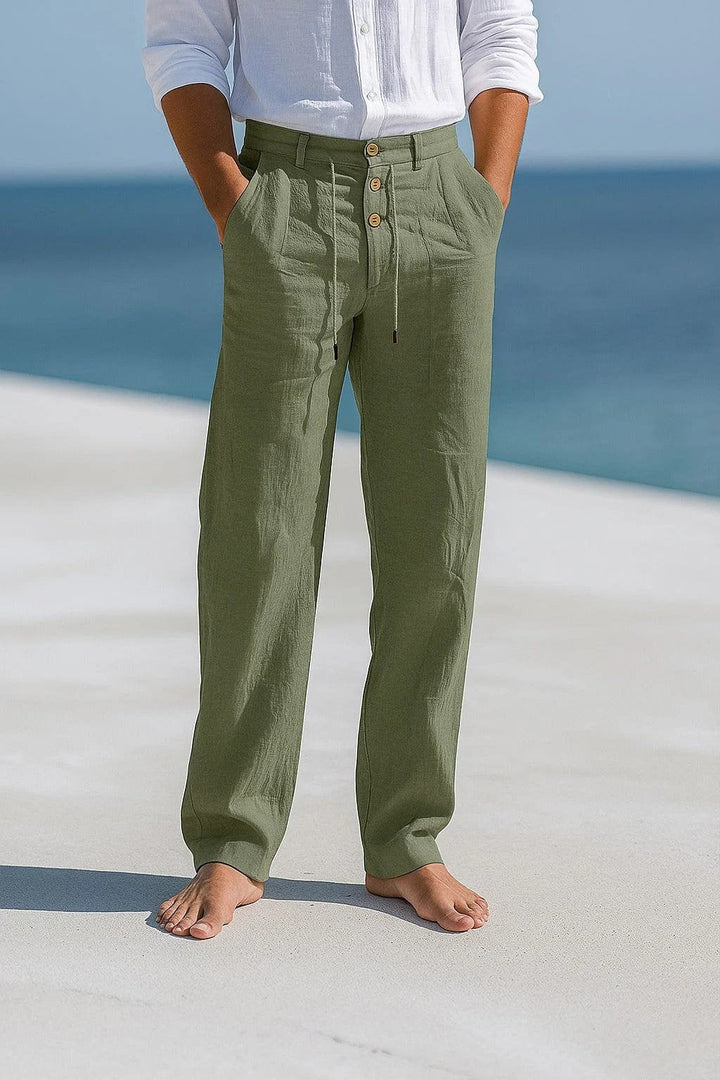 Ultimate comfort men's breathable chino pants. Lightweight, summer-ready, relaxed fit for warm weather style.