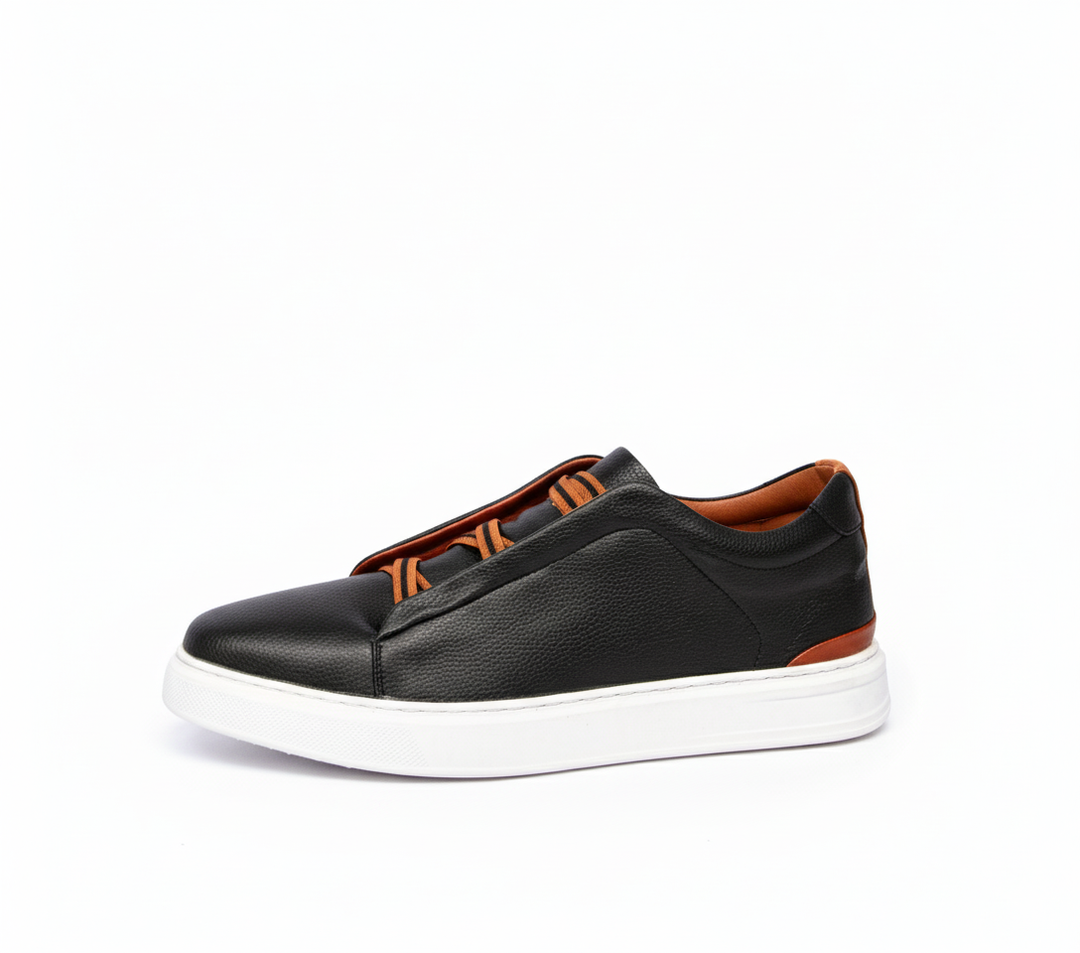 Pair of men's Capri Comfort loafers in a neutral taupe, versatile leather slip-on everyday shoes.
