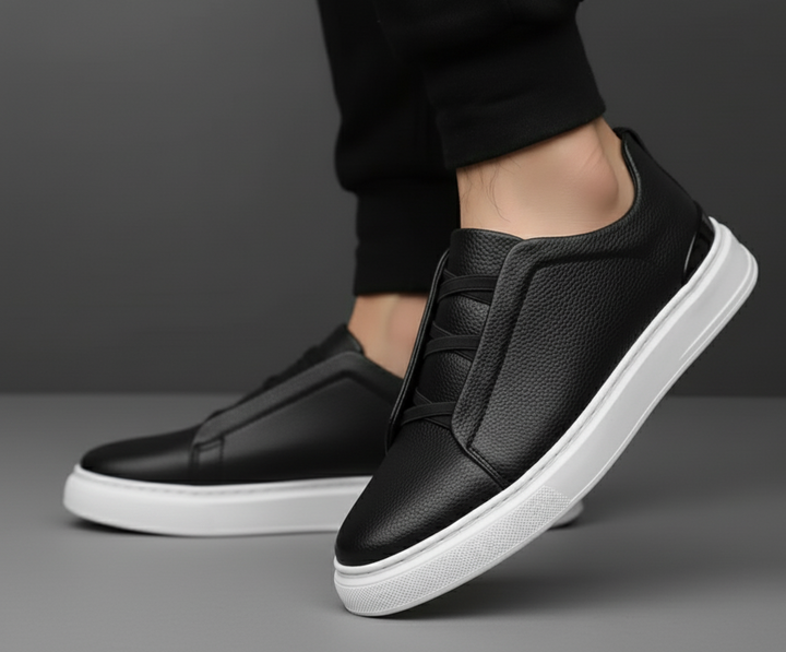 Men's leather loafers, Capri Comfort slip-on style, offering exceptional comfort and casual elegance.