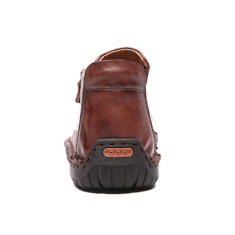 Close-up of soft sole on Men's Casual Handcrafted Ankle Boots