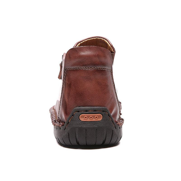Close-up of soft sole on Men's Casual Handcrafted Ankle Boots