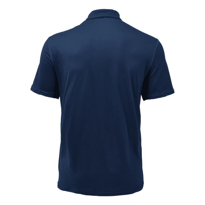 Side view of a man in a slim-fit Henley shirt, showing the casual, comfortable drape. Summer top for men.