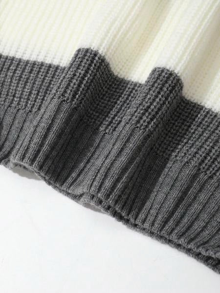 Versatile men's striped ribbed knit polo shirt, great for a smart casual or relaxed look.