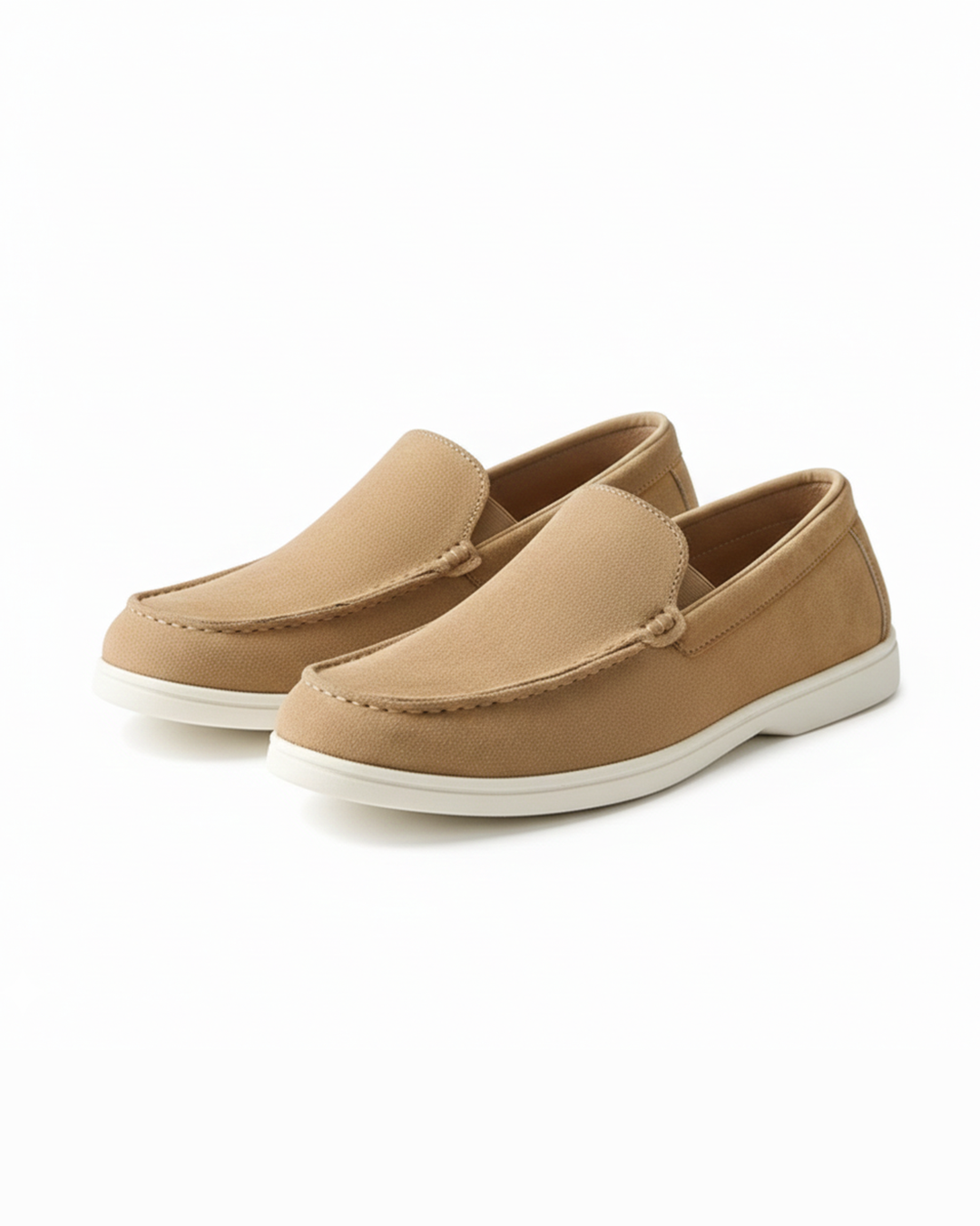 Men's casual suede-look loafers, perfect for everyday comfortable slip-on footwear.