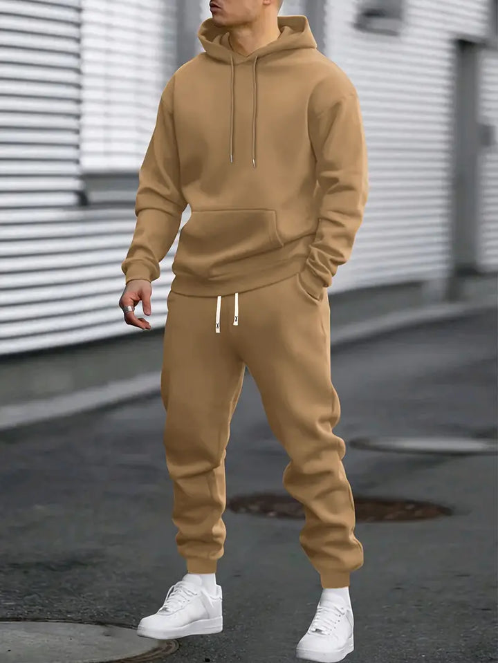 Comfortable men's sweater and jogger set, perfect for casual wear and relaxed style.