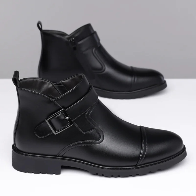 High-quality men's formal leather Chelsea boots, a comfortable yet stylish option for any occasion.