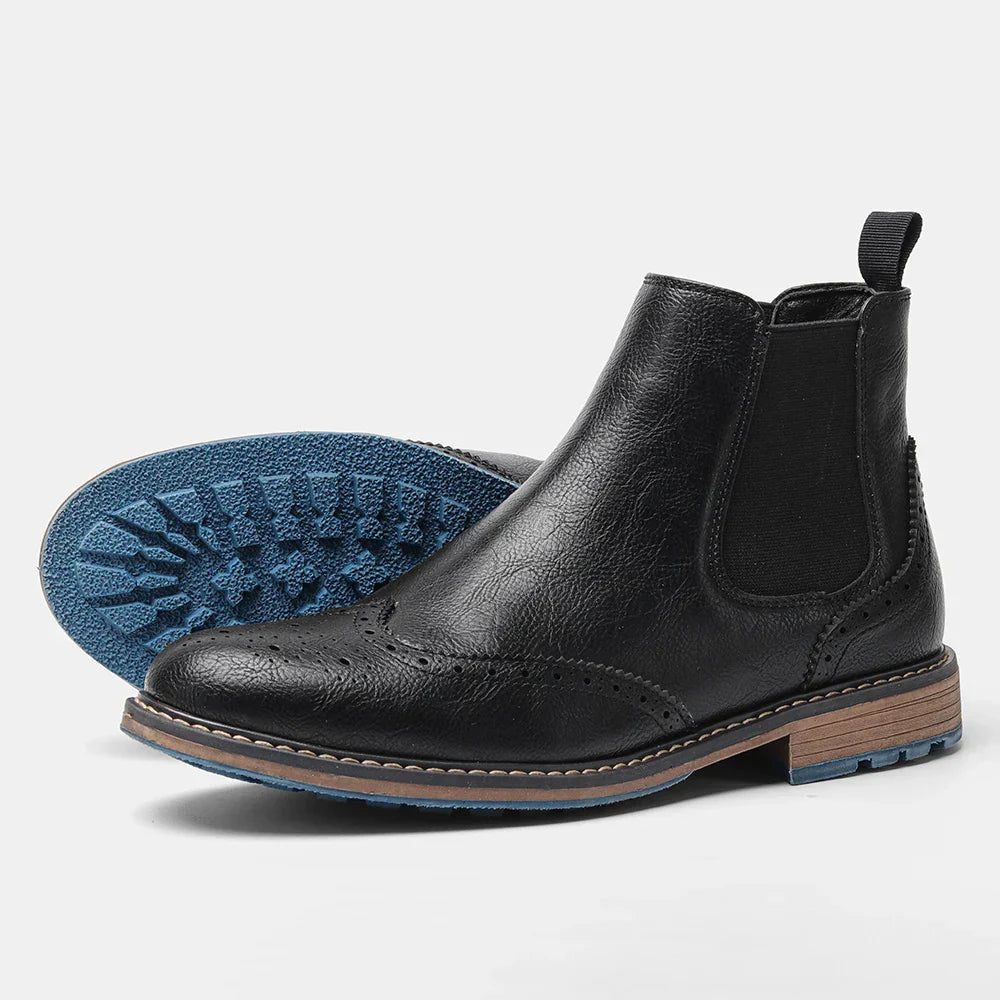 Versatile men's classic slip-on Chelsea boots, ideal for mens fashion with a durable leather finish.
