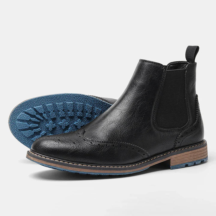Versatile men's classic slip-on Chelsea boots, ideal for mens fashion with a durable leather finish.