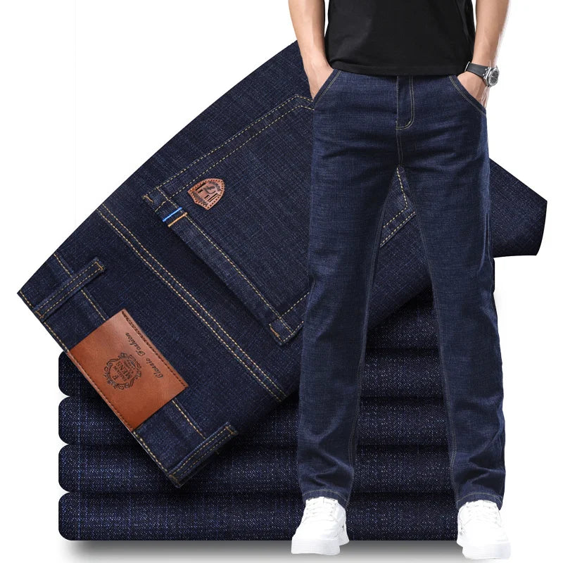 Stylish black men's denim jeans made from premium cotton, perfect for versatile fashion