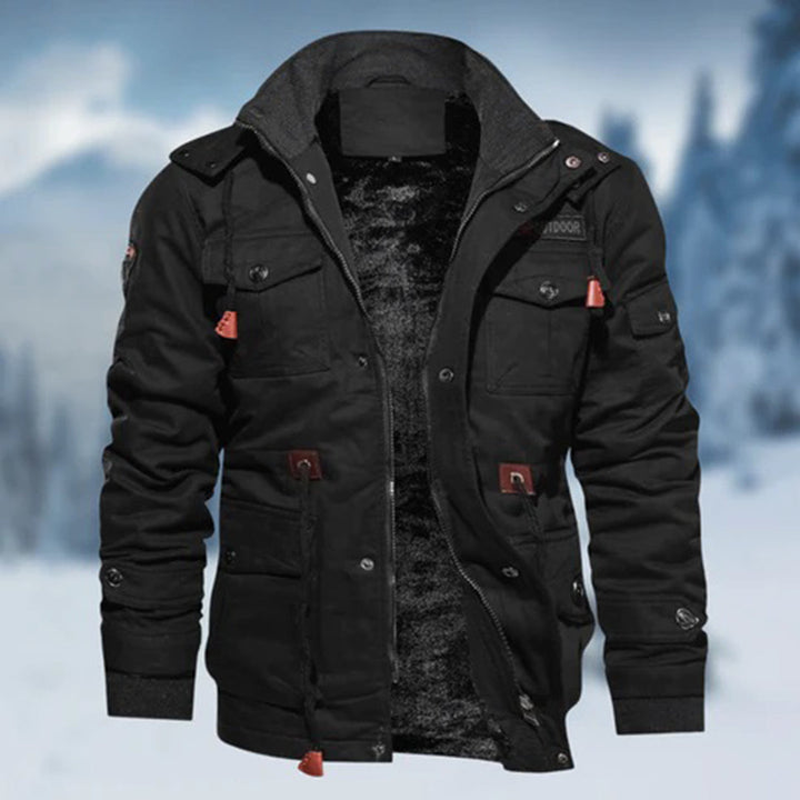 Stylish men's classic bomber jacket with a clean design, ideal for versatile casual wear.