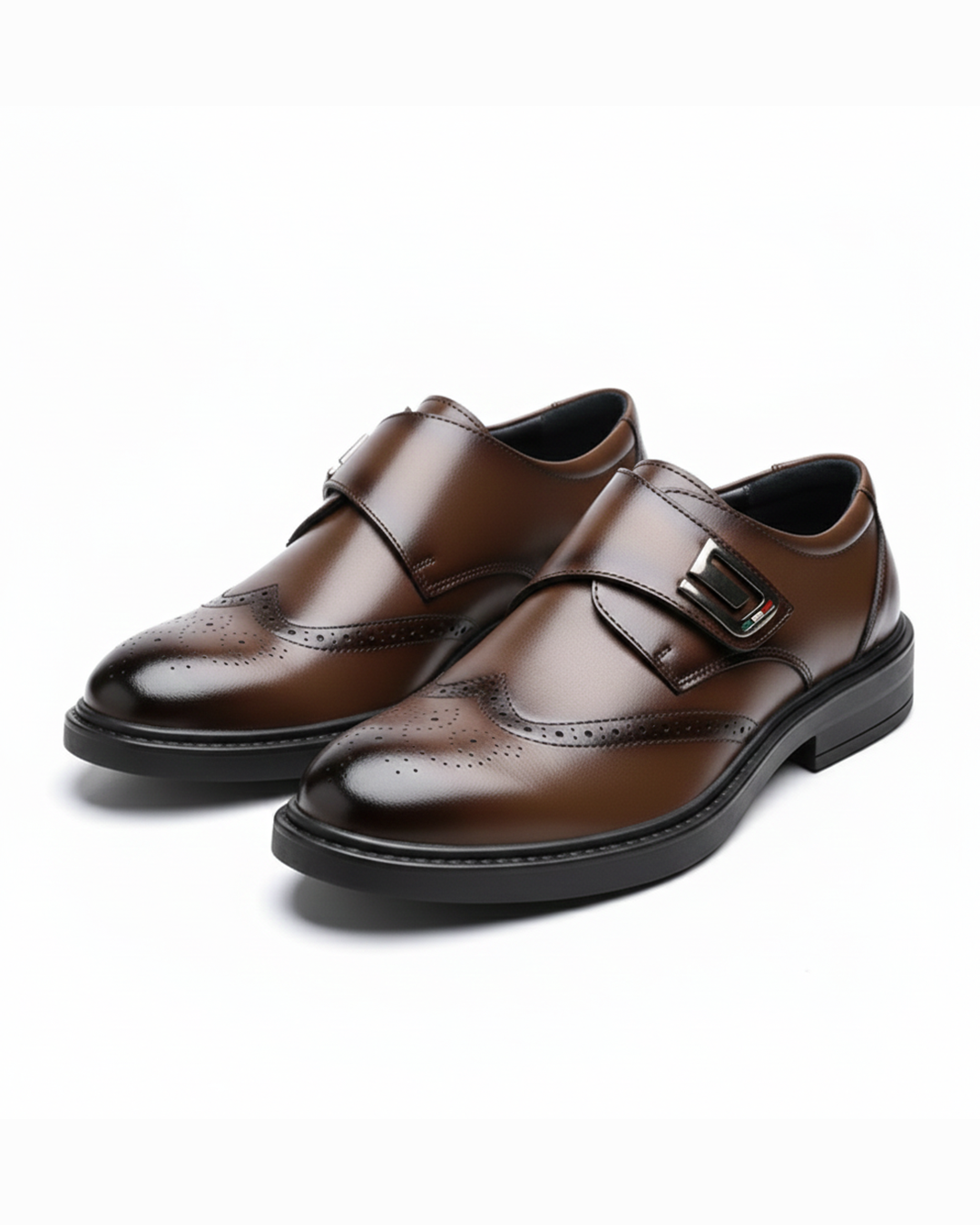 Men's classic full-grain leather oxford dress shoes, professional and formal business attire
