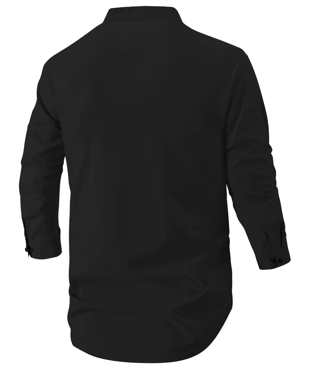 Classic men's Fusion short-sleeve casual shirt, button-up, comfortable everyday spring apparel.