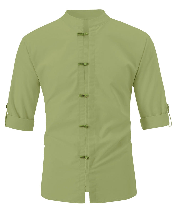 Classic Fusion men's casual shirt, short-sleeve button-up, ideal for comfortable daily spring apparel.