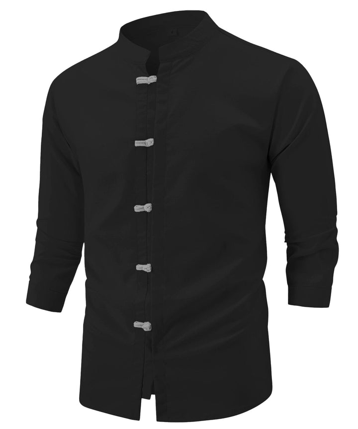 Classic men's Fusion short-sleeve button-up shirt, comfortable casual apparel for everyday spring.