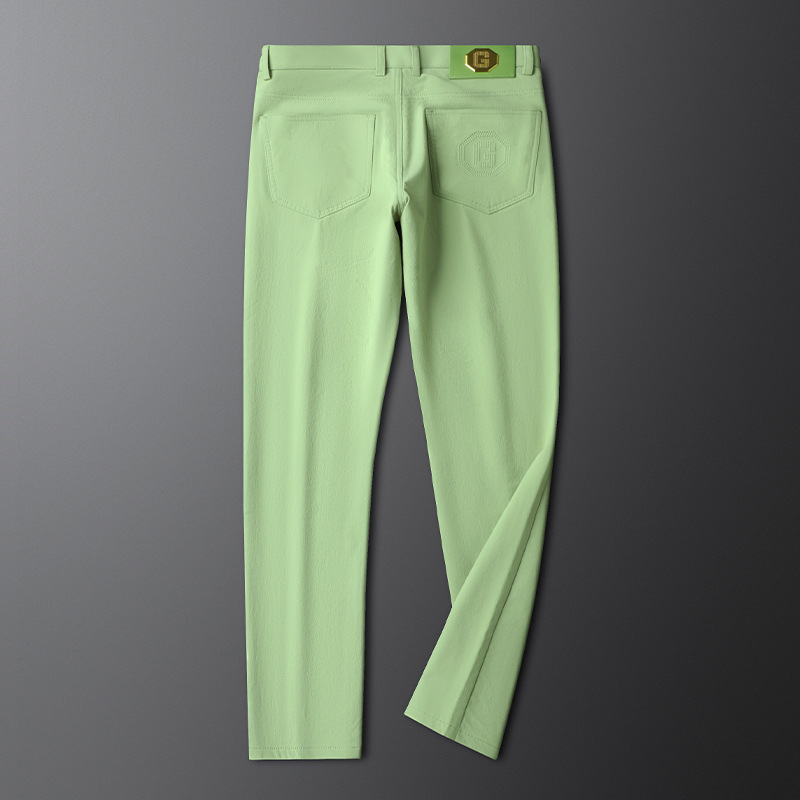 Casual brushed cotton pants for men, offering comfort and style for gentry fashion.