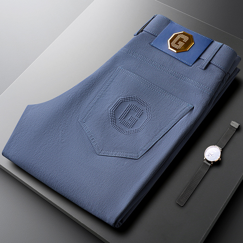 Men's fashion cotton pants, tailored for a classic Gentry look suitable for workwear.