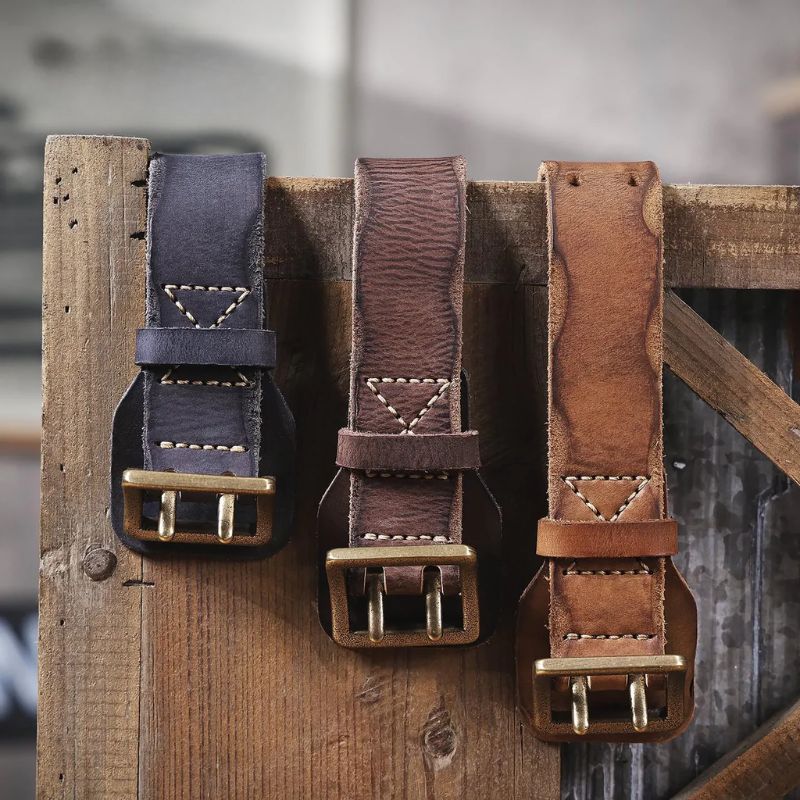 Stylish men's genuine leather belt in classic brown, an essential and versatile accessory