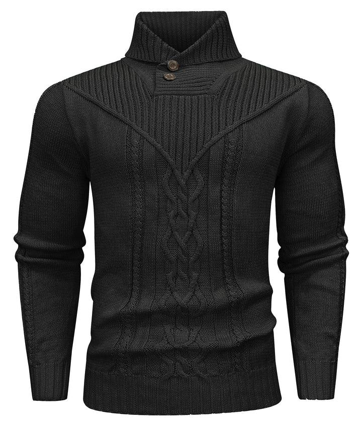 Men's casual long sleeve pullover knitwear, a versatile classic style for autumn and winter