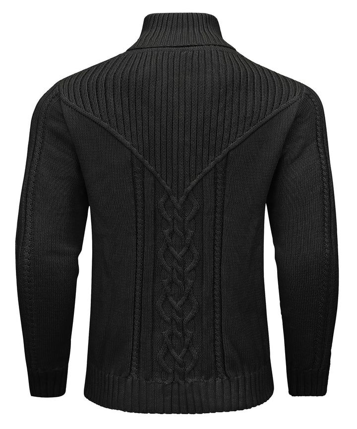 Men's knit pullover in a classic grey color, suitable for winter wear and everyday fashion