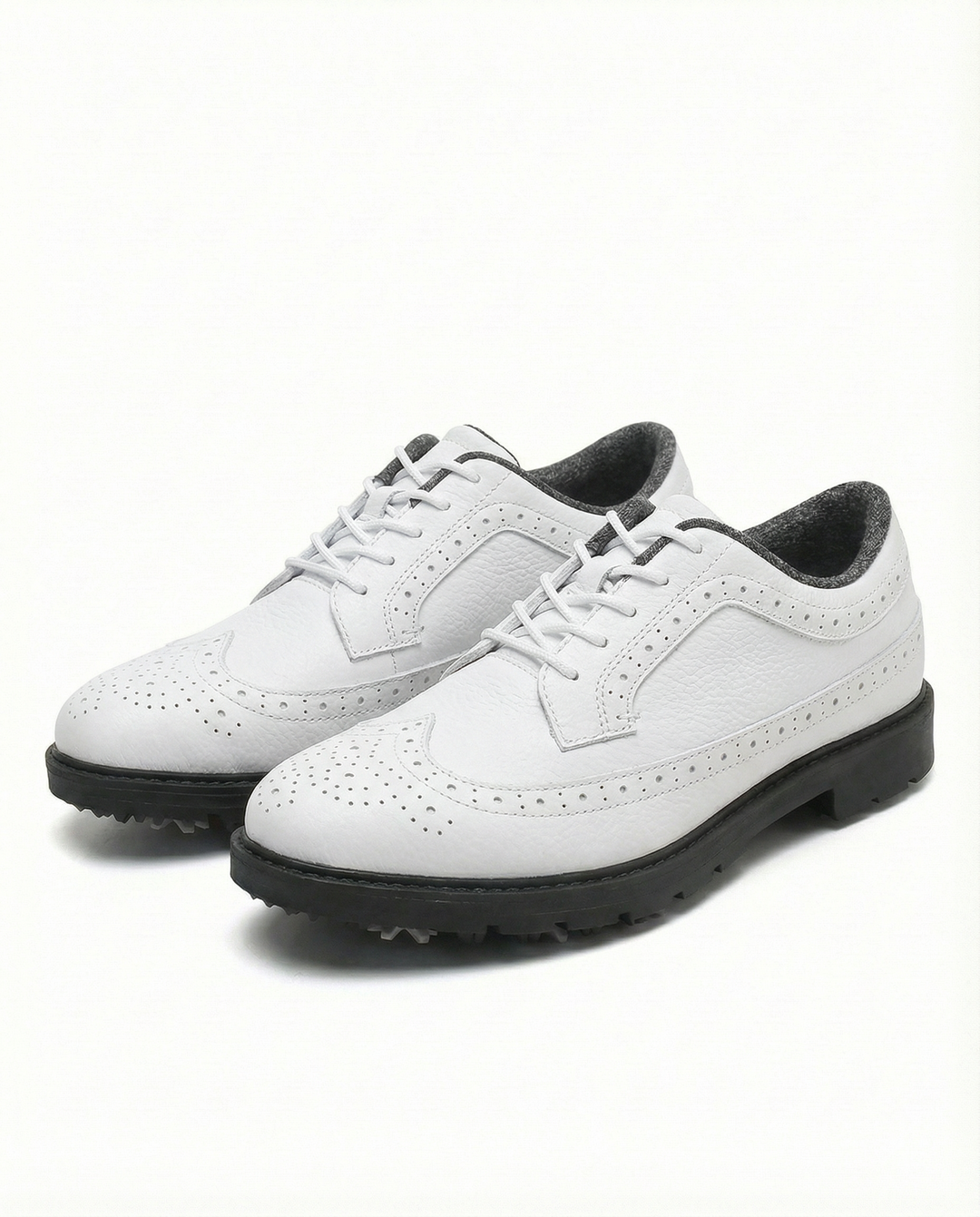 Top view of men's classic leather derby shoes, showcasing craftsmanship & comfortable design
