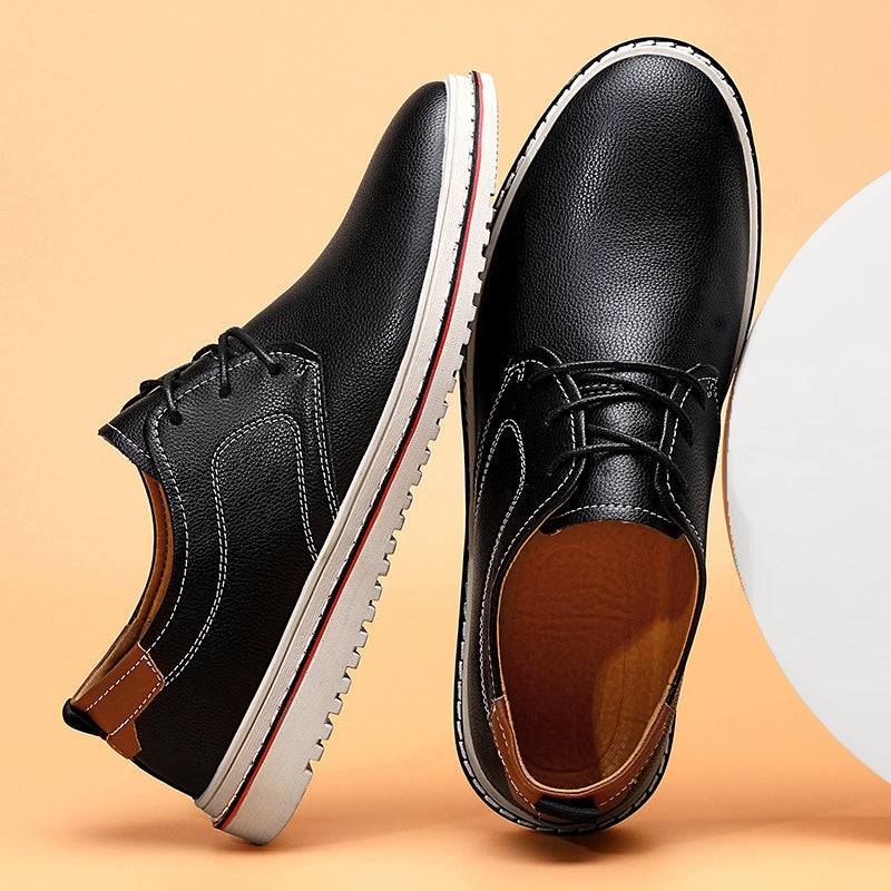 Men's formal leather shoes with a classic lace-up design, perfect for weddings or business meetings
