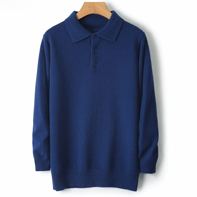 Versatile men's merino wool knitwear, a button-up cardigan for effortless cold-weather layering.