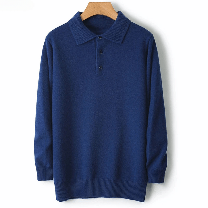 Versatile men's merino wool knitwear, a button-up cardigan for effortless cold-weather layering.