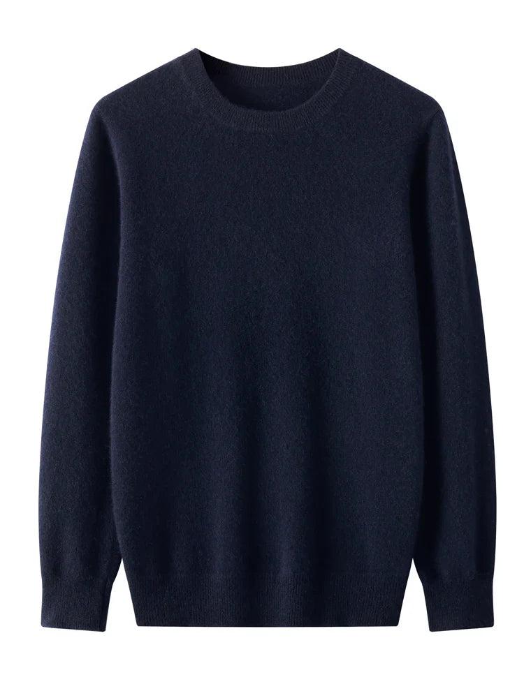 Men's premium merino wool crew neck sweater, designed for ultimate softness and natural breathability.