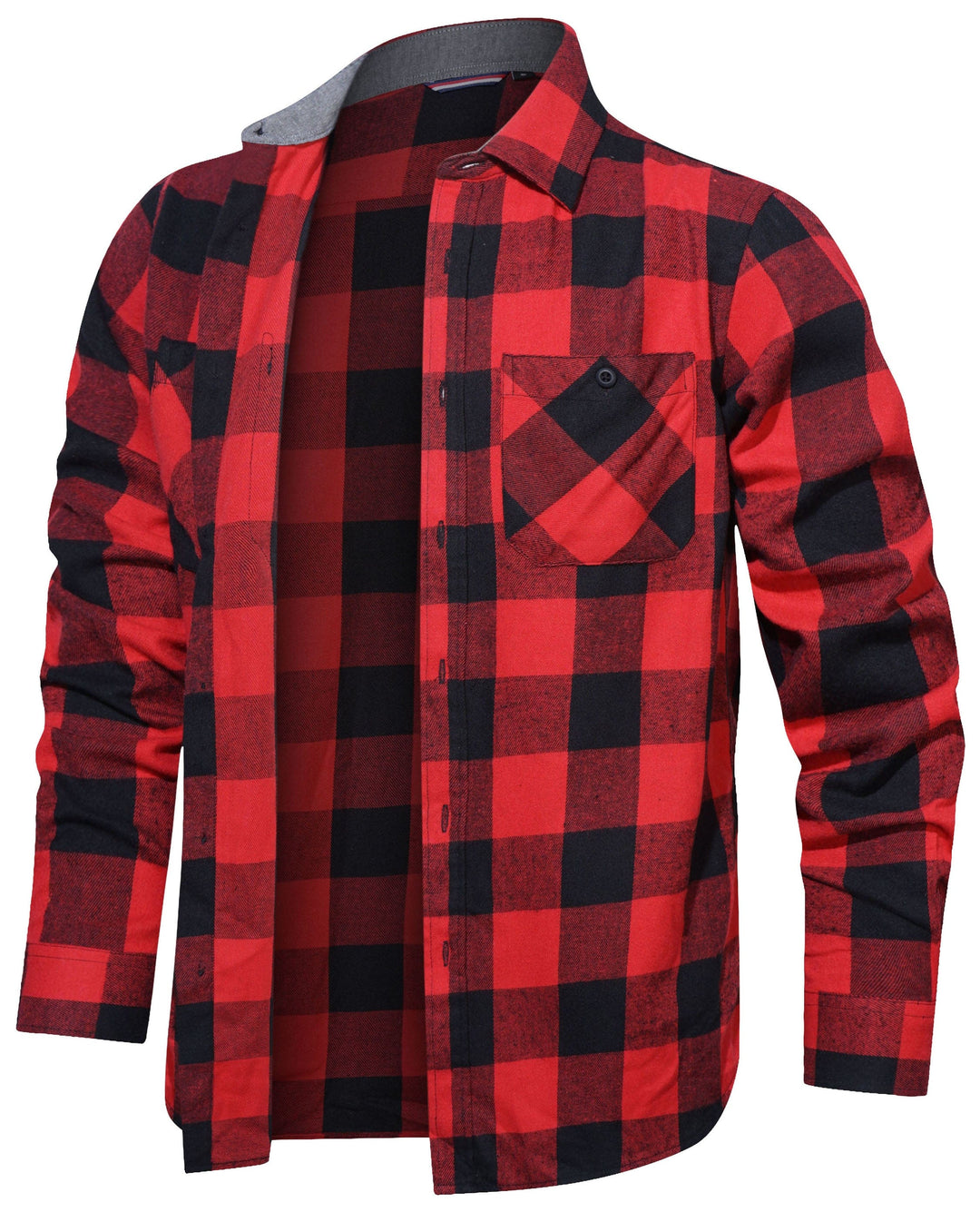 Men's casual shirt in a vibrant yellow and black plaid flannel, adding color to winter outfits