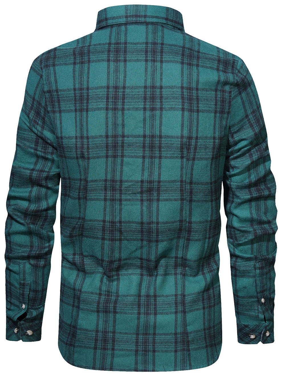 Men's fall/winter collection: durable and stylish long sleeve plaid flannel button-down shirt