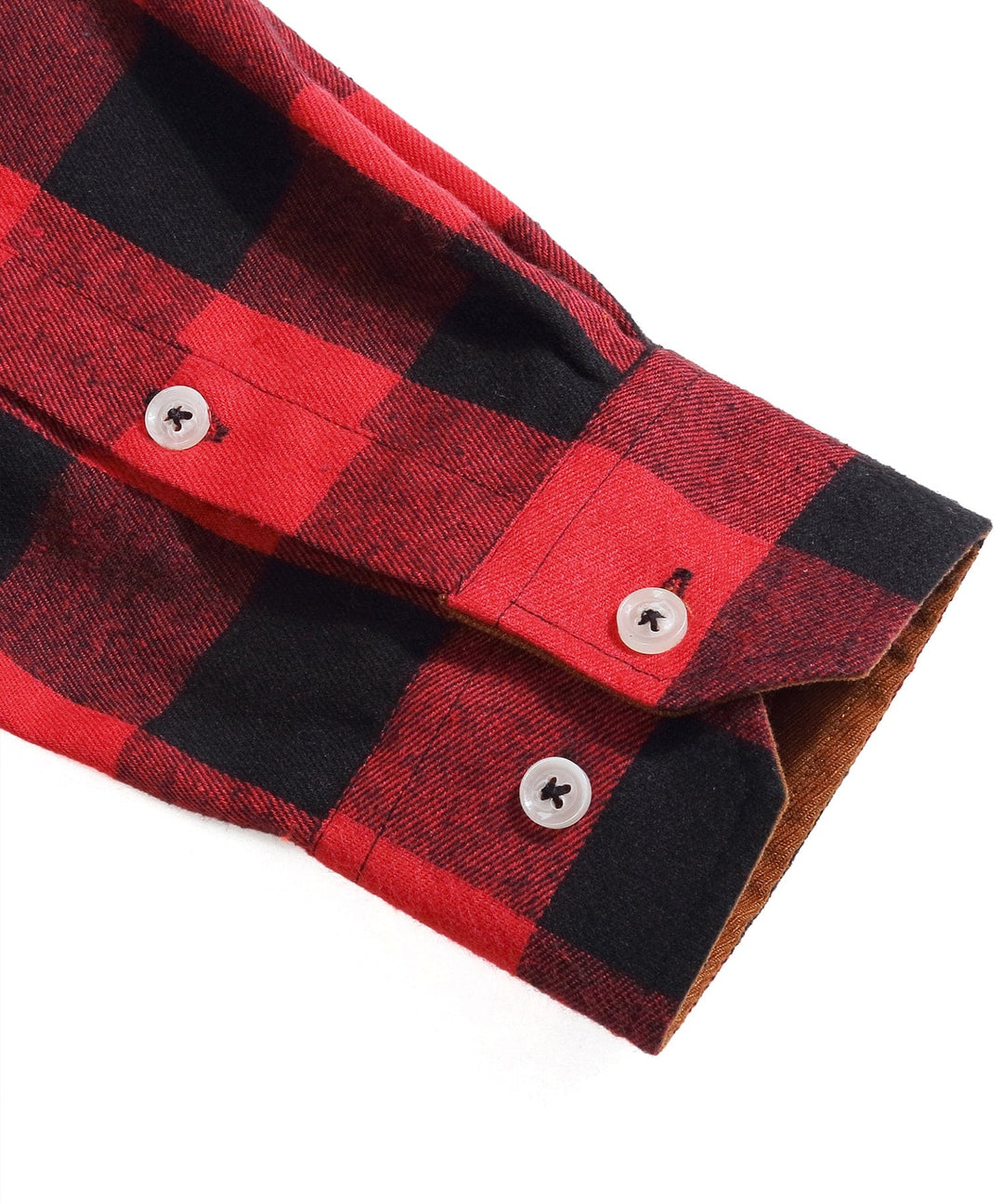 Men's fall fashion classic plaid flannel shirt, rustic red and brown checks, comfortable
