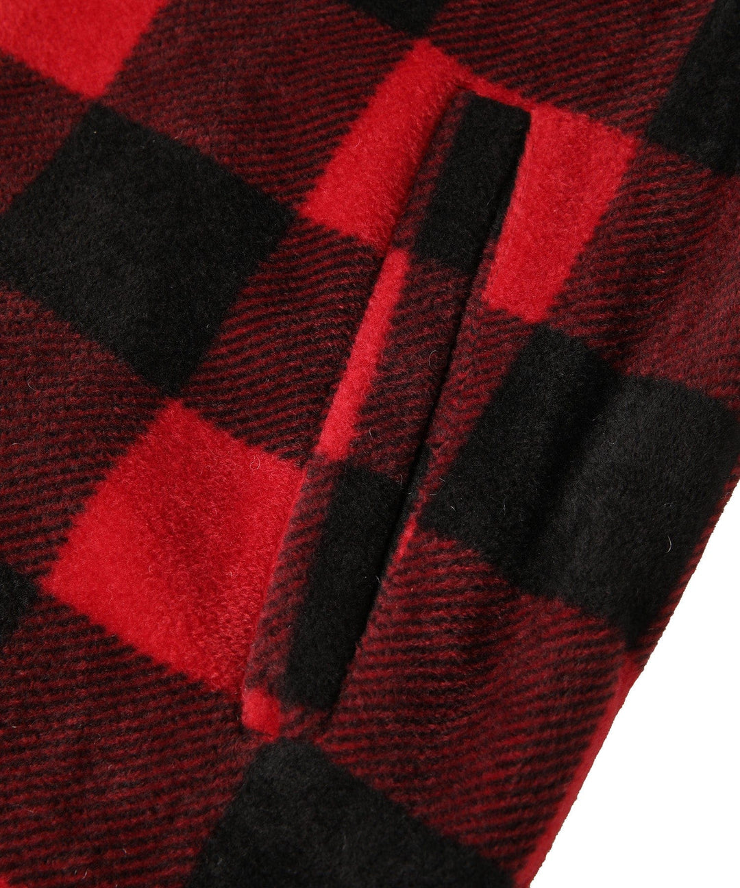 Full view of a men's classic red plaid long-sleeve flannel shirt on a mannequin, emphasizing its smart casual appeal.