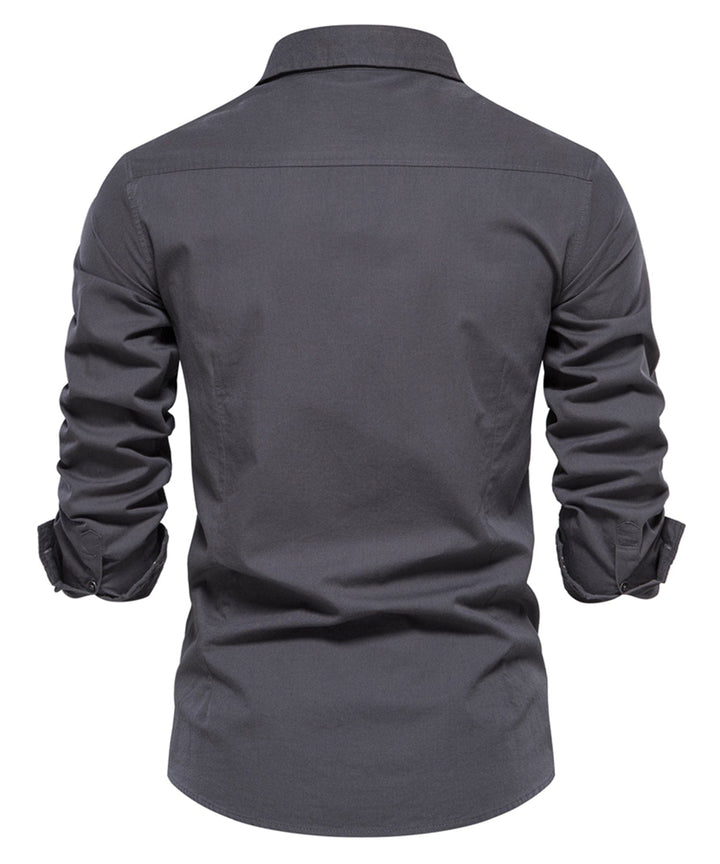 Men's premium casual shirt in a stylish plaid pattern, cotton blend for everyday comfort.