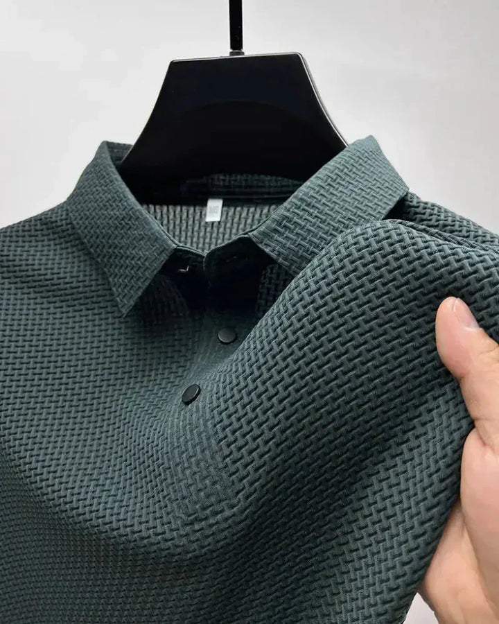 Effortless men's classic polo shirt. A versatile short-sleeve staple for casual, office, and everyday fashion needs.