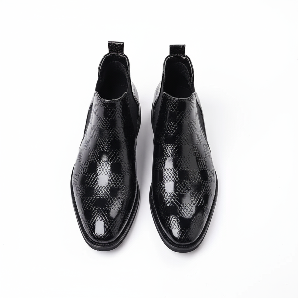 Versatile men's leather Chelsea boots, merging durability with a refined, classic aesthetic.