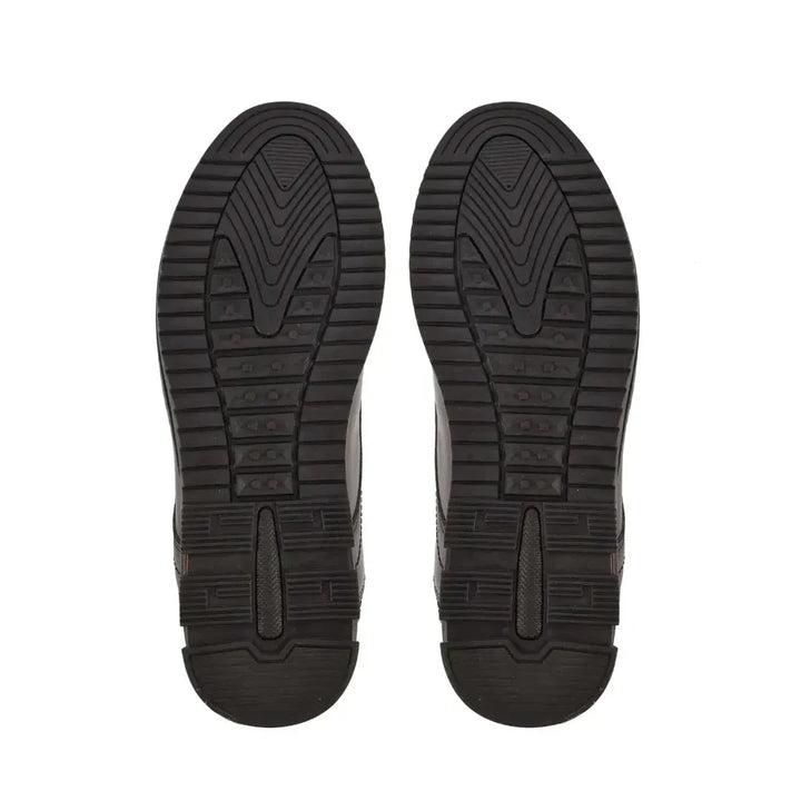 Men's classic leather dress shoes available in multiple sizes, shown in a sophisticated dark brown color.