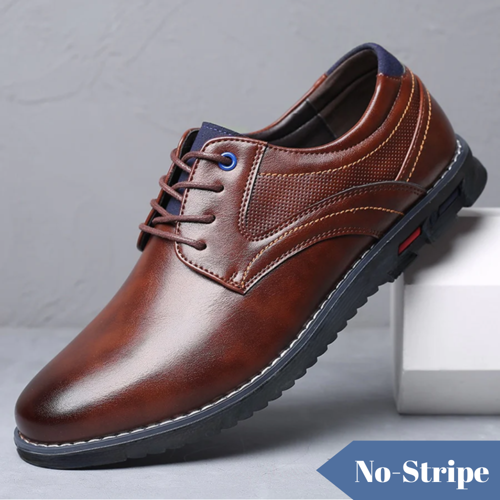 Men's comfortable leather dress shoes with a sleek design, suitable for business meetings and events.