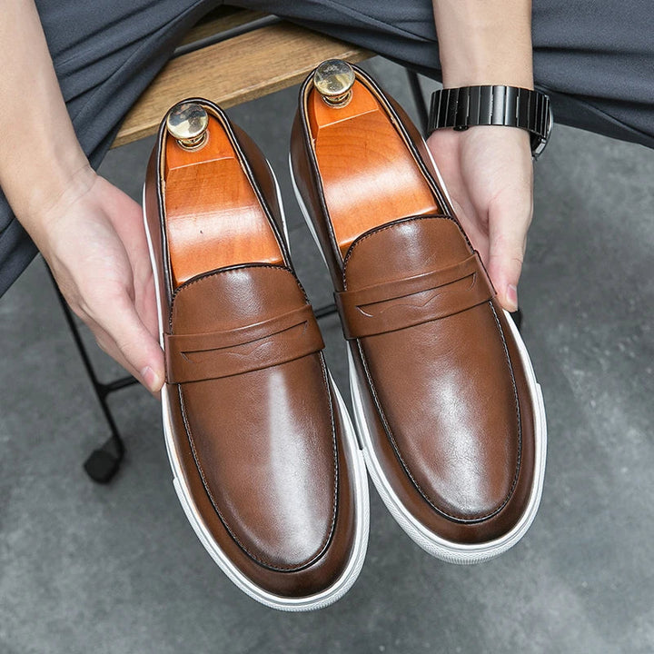 Men's comfortable slip-on loafers, designed for ease of wear and classic appeal.