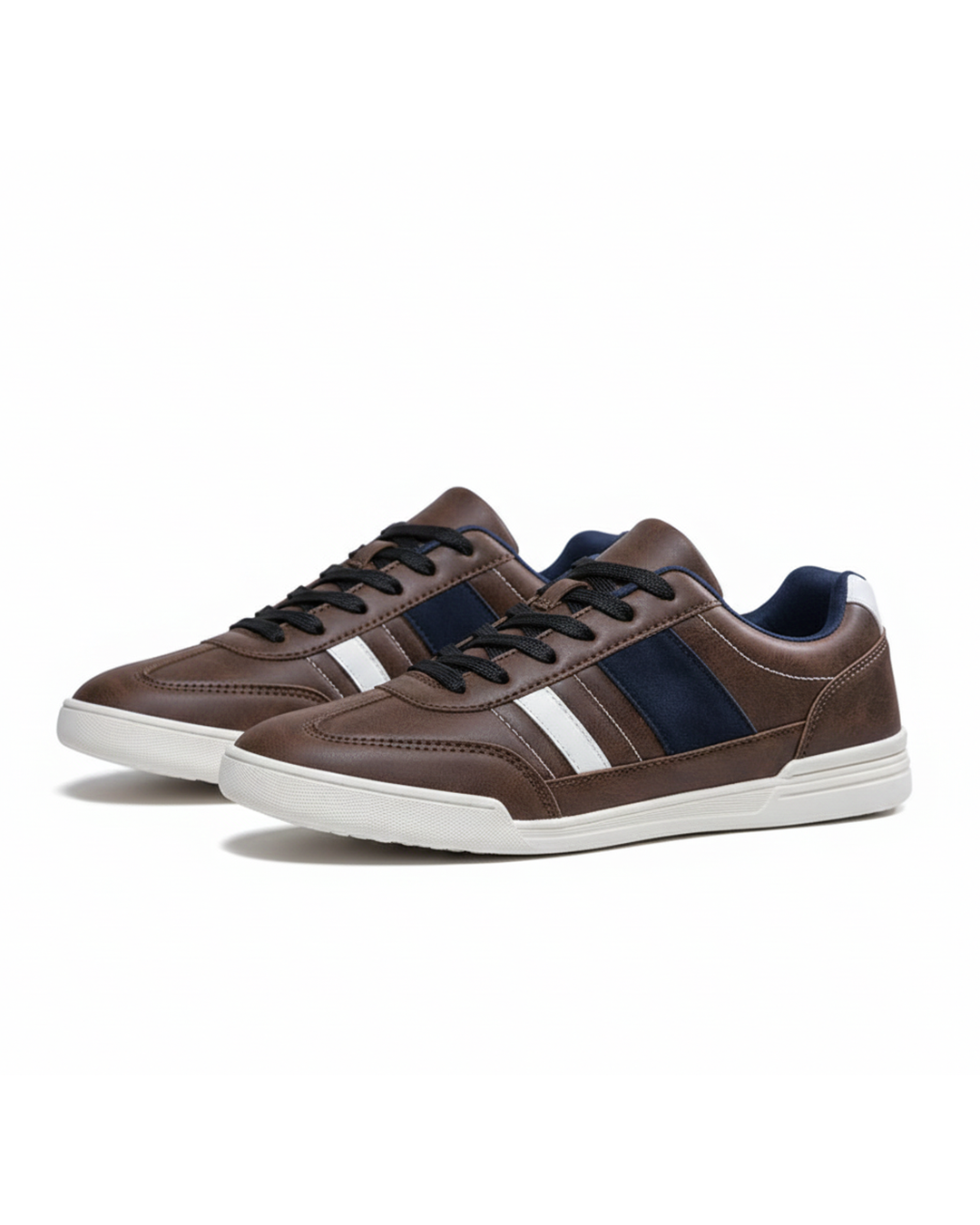 Men's classic urban casual sneakers in brown, perfect for everyday wear, comfortable and stylish.