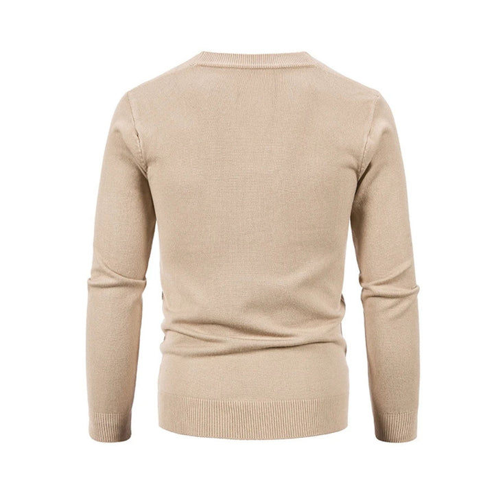 Men's classic V-neck knit sweater in a soft fabric perfect for casual wear & layered looks.
