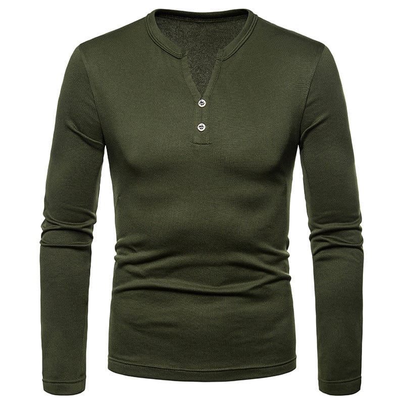 Basic men's V-neck t-shirt in pure cotton blend, perfect for casual style and layering.