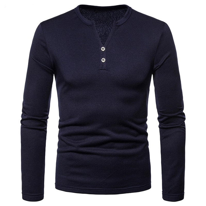 Stylish men's V-neck top, cotton blend, short sleeves, versatile basic tee for mens fashion.