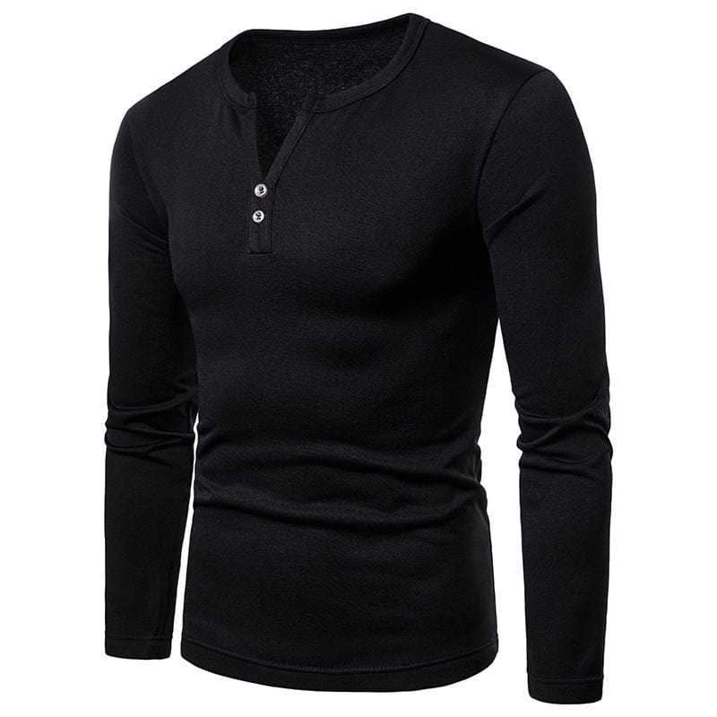 Close-up of men's cotton blend V-neck t-shirt fabric texture, soft touch, durable apparel.