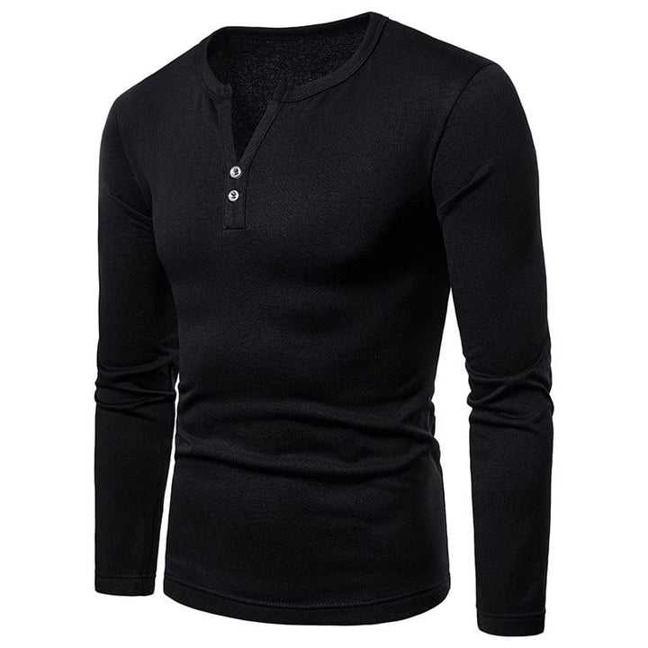 Close-up of men's cotton blend V-neck t-shirt fabric texture, soft touch, durable apparel.