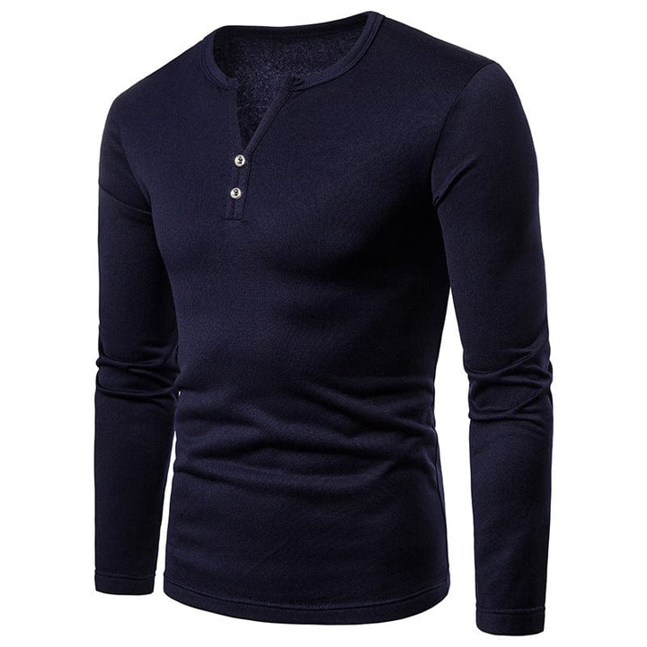 Casual men's short sleeve V-neck shirt, soft cotton blend material, available in various colors.