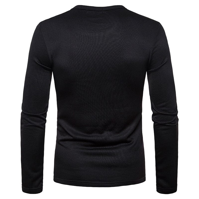 Classic men's V-neck tee, breathable cotton blend, essential wardrobe staple, mensfashion.