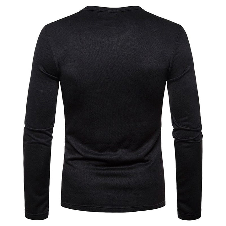 Classic men's V-neck tee, breathable cotton blend, essential wardrobe staple, mensfashion.