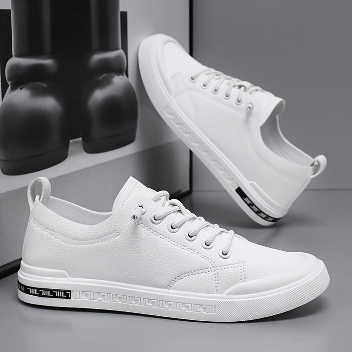 Comfortable men's everyday sneakers, side view, showcasing durable material for versatile casual wear.